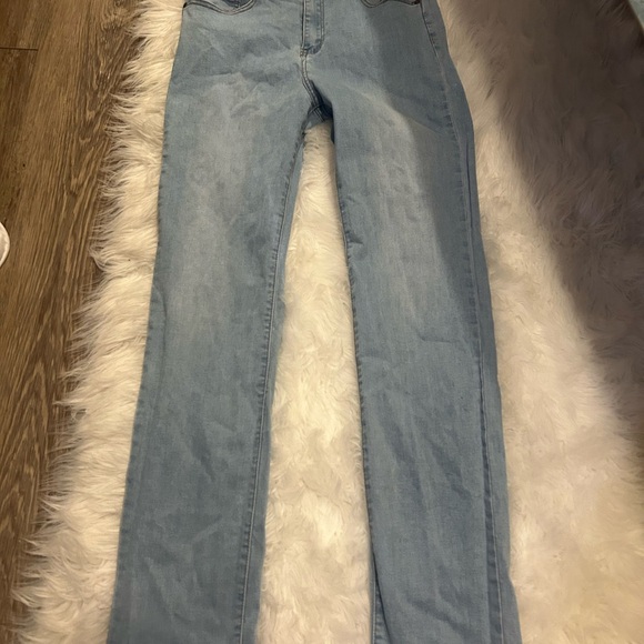 bebe Light Blue Skinny Jeans - Picture 2 of 4